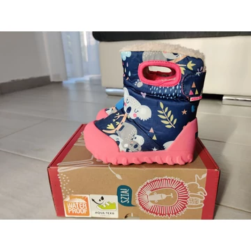 D.D.Step sötétkék-rózsaszín koala macis AQUA-TEX vízálló bélelt cipő 23-as és 25-ös méretben