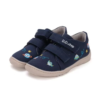 D.D.Step sötétkék űrhajós "Barefoot" vászoncipő 30-as és 31-es méretben