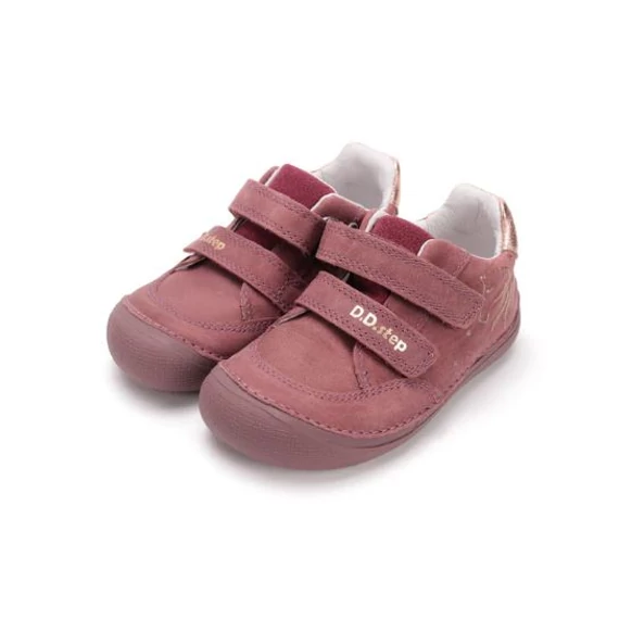 D.D.Step sötét málna színű lovas "Barefoot" bőrcipő 31, 32, 33, 34, 35 és 36 méretekben