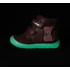 Kép 3/3 - D.D.Step bordópiros cicás "Barefoot" fluoreszkáló talpú, magasszárú bőrcipő 31, 32, 33, 34 és 36 méretekben